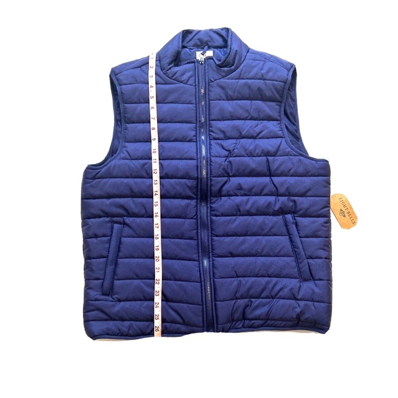 Eight Bells Men's Puffer Vest Quilted Sleeveless Jacket Blue Size Large NEW‎ - Picture 2 of 6